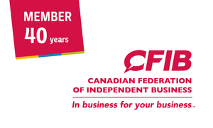 CFIB MEMBER DECAL - 40 YEARS