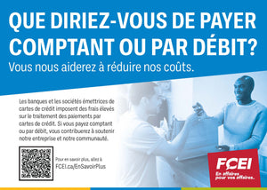 QUE DIRIEZ-VOUS DE PAYER COMPTANT OU PAR DÉBIT ? - PETIT FORMAT